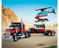 LEGO Creator 3 w 1 Ciężarówka z platformą i helikopterem 31146 - 1202658 - zdjęcie 9